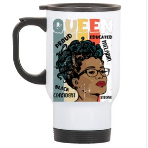 Juneteenth Queen Celebration Artwork Stainless Steel Travel Mug