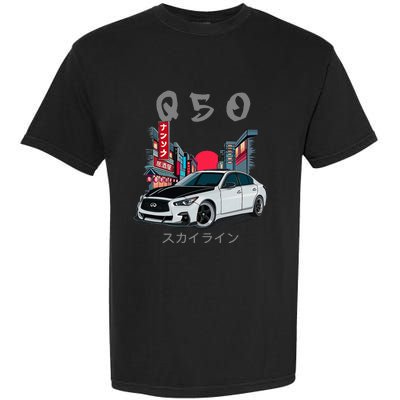 Jdm Q50 Car Lover Enthusiast Skyline Garment-Dyed Heavyweight T-Shirt