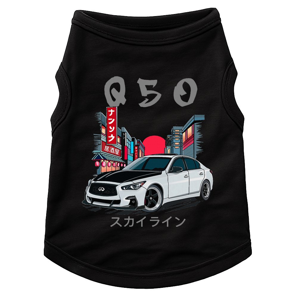 Jdm Q50 Car Lover Enthusiast Skyline Doggie Tank