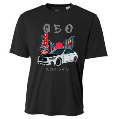 Jdm Q50 Car Lover Enthusiast Skyline Cooling Performance Crew T-Shirt