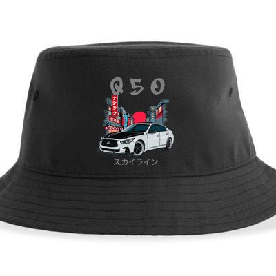 Jdm Q50 Car Lover Enthusiast Skyline Sustainable Bucket Hat