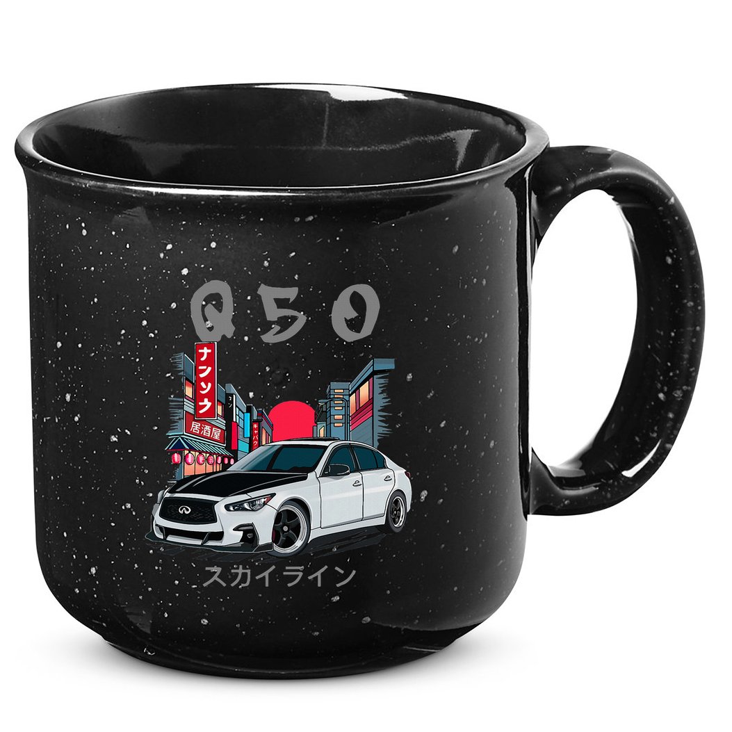 Jdm Q50 Car Lover Enthusiast Skyline 15oz Campfire Ceramic Mug