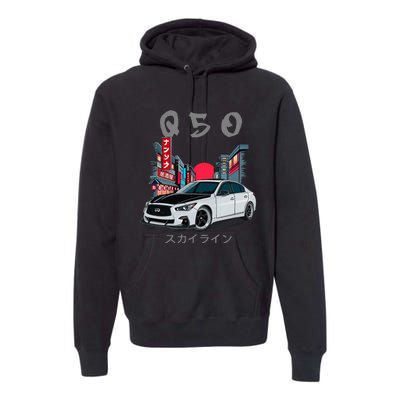 Jdm Q50 Car Lover Enthusiast Skyline Premium Hoodie