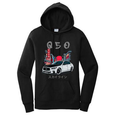 Jdm Q50 Car Lover Enthusiast Skyline Women's Pullover Hoodie