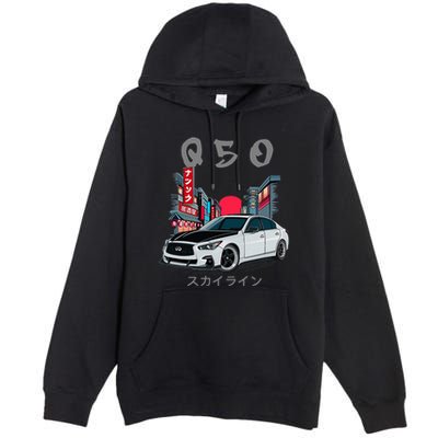 Jdm Q50 Car Lover Enthusiast Skyline Premium Pullover Hoodie