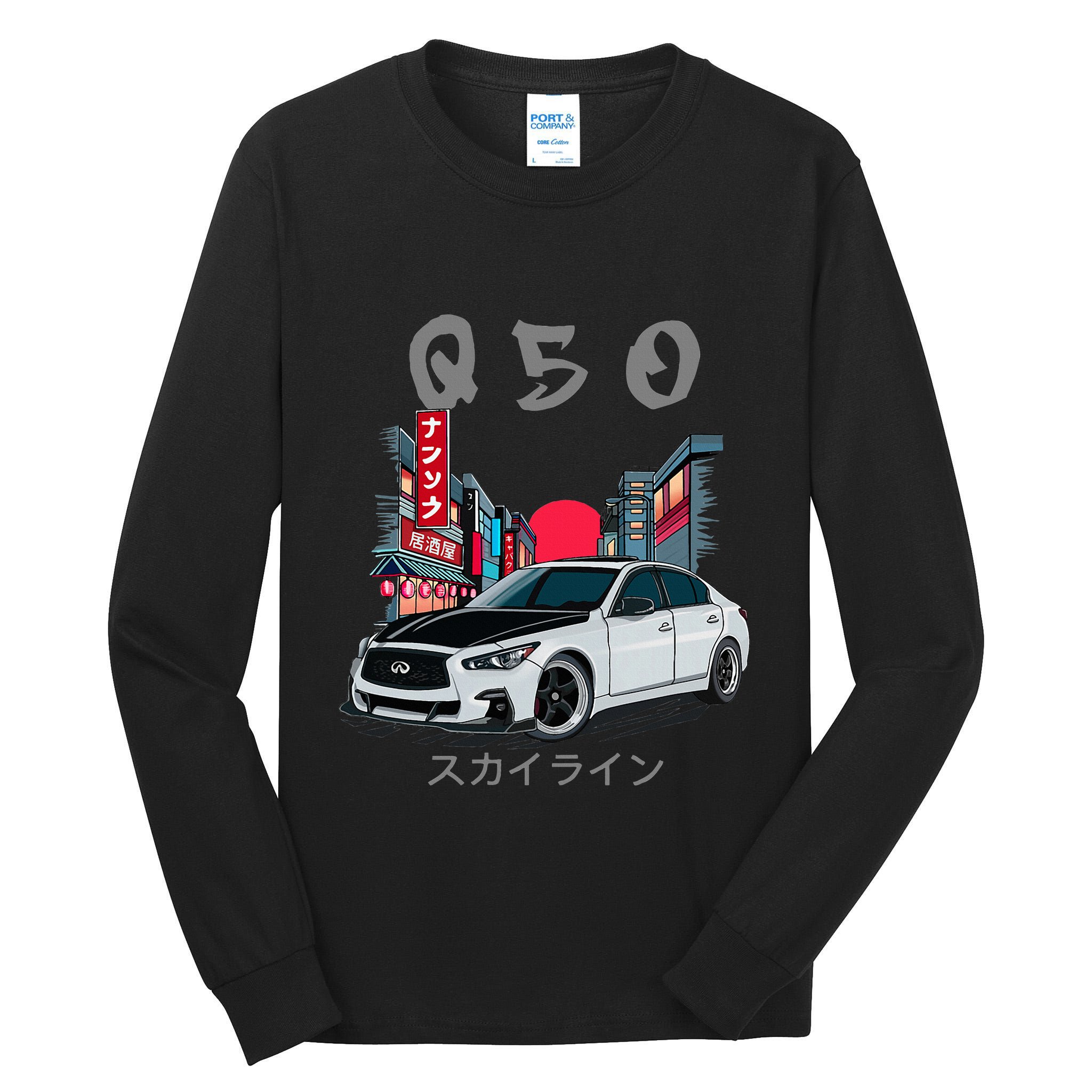 Jdm Q50 Car Lover Enthusiast Skyline Tall Long Sleeve T-Shirt