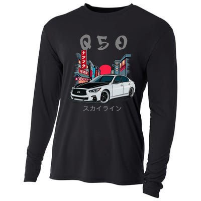 Jdm Q50 Car Lover Enthusiast Skyline Cooling Performance Long Sleeve Crew