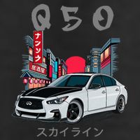 Jdm Q50 Car Lover Enthusiast Skyline 25L Jumbo Tote