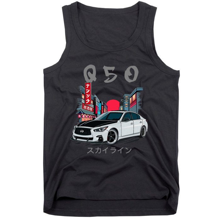 Jdm Q50 Car Lover Enthusiast Skyline Tank Top