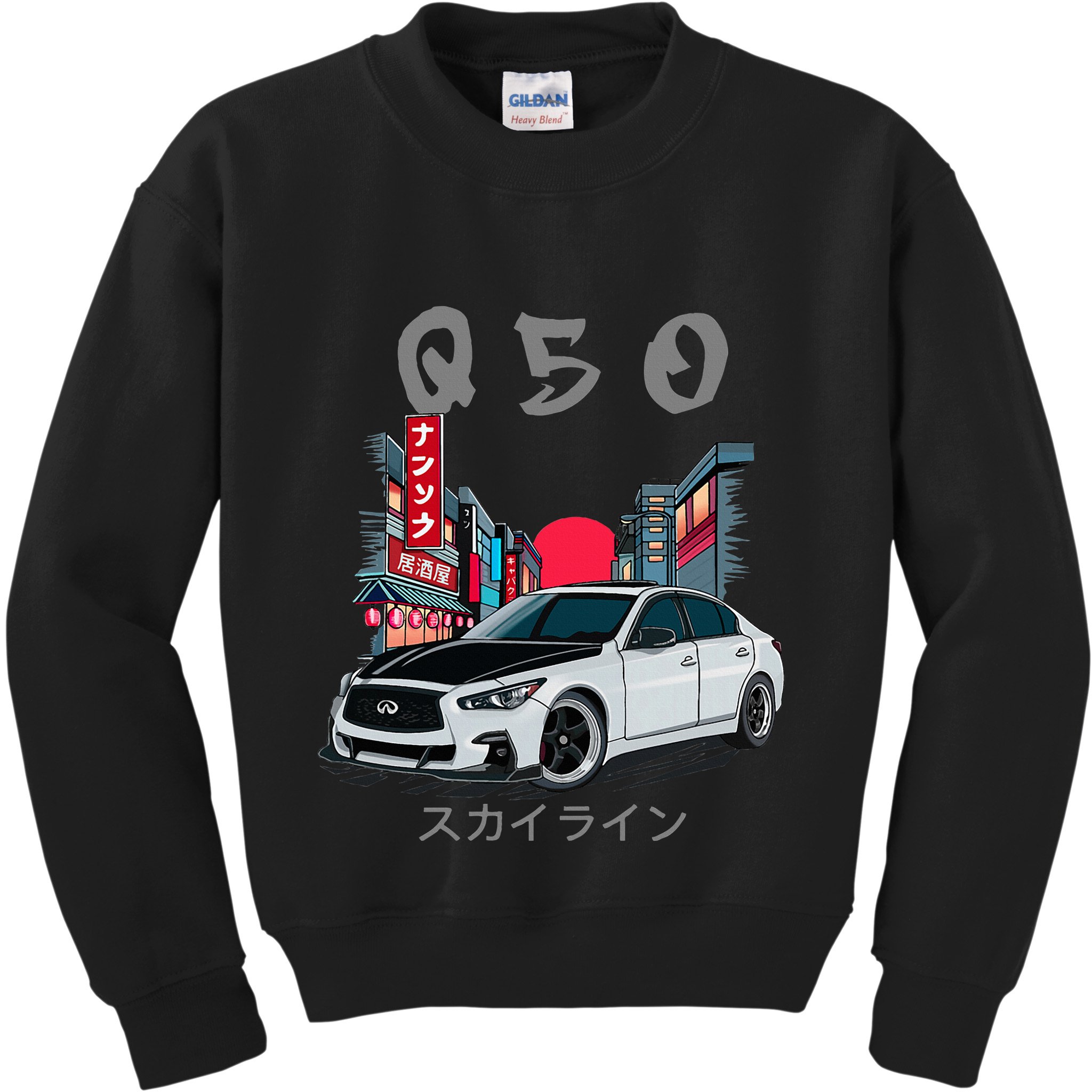 Jdm Q50 Car Lover Enthusiast Skyline Kids Sweatshirt