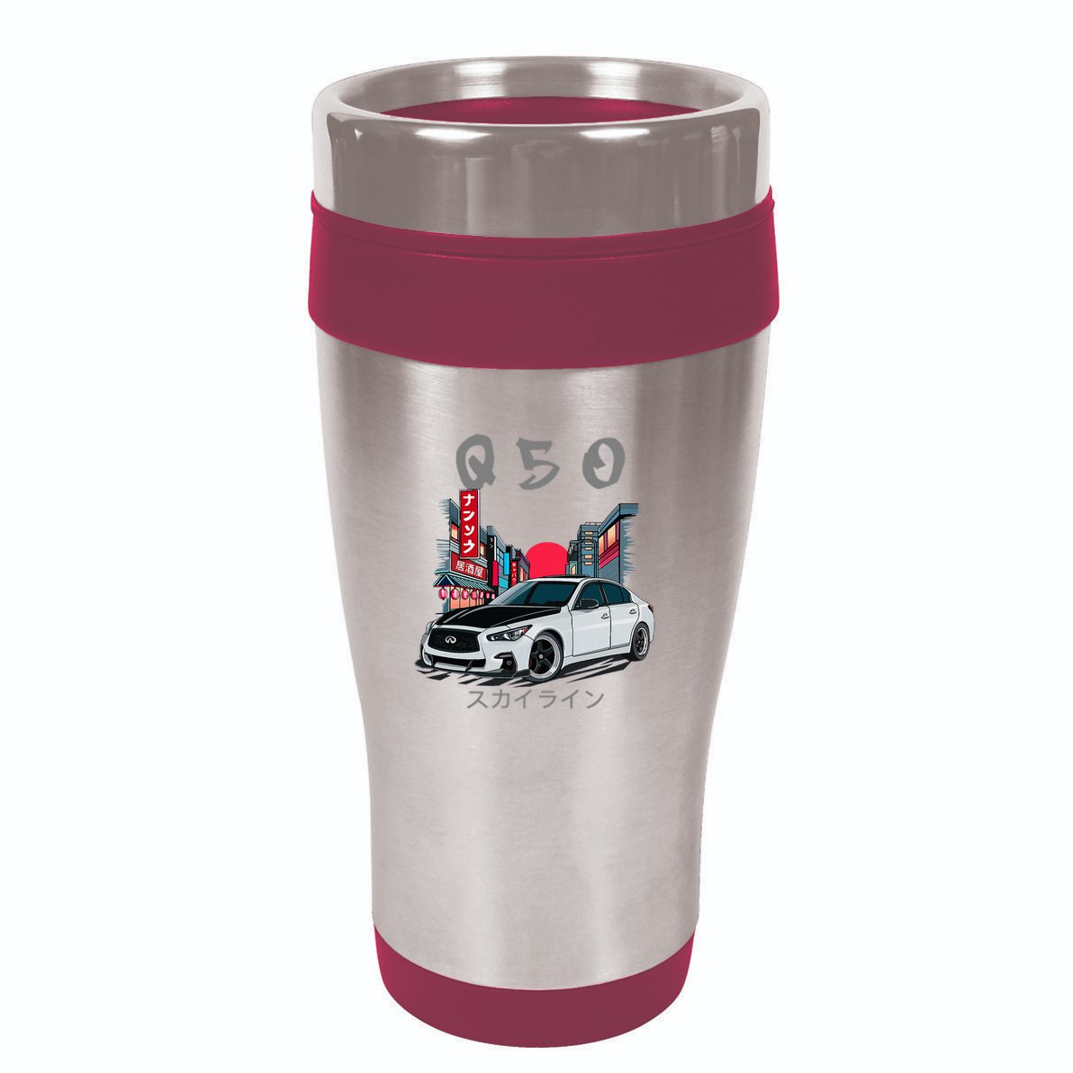 Jdm Q50 Car Lover Enthusiast Skyline 16oz Travel Tumbler