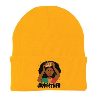 Juneteenth Queen Female Knit Cap Winter Beanie