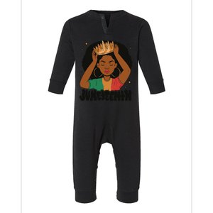 Juneteenth Queen Female Infant Fleece One Piece