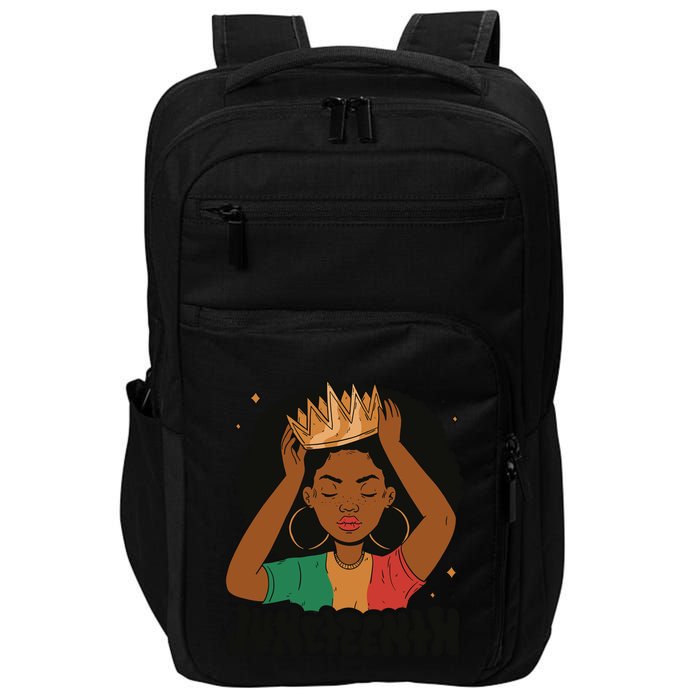 Juneteenth Queen Female Impact Tech Backpack