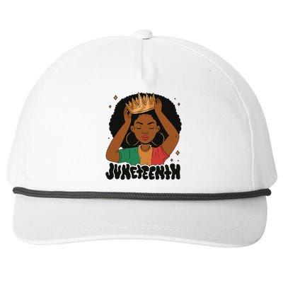 Juneteenth Queen Female Snapback Five-Panel Rope Hat