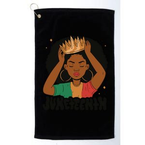 Juneteenth Queen Female Platinum Collection Golf Towel