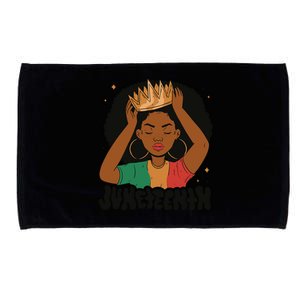 Juneteenth Queen Female Microfiber Hand Towel