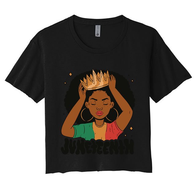 Juneteenth Queen Female Crop Top