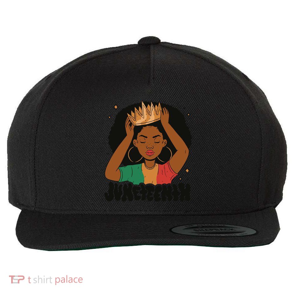 Juneteenth Queen Female Wool Snapback Cap