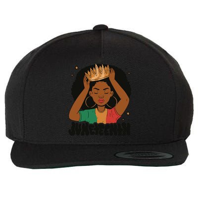 Juneteenth Queen Female Wool Snapback Cap