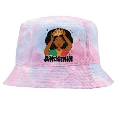 Juneteenth Queen Female Tie-Dyed Bucket Hat