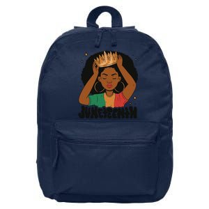 Juneteenth Queen Female 16 in Basic Backpack