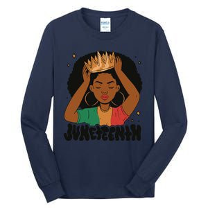 Juneteenth Queen Female Tall Long Sleeve T-Shirt