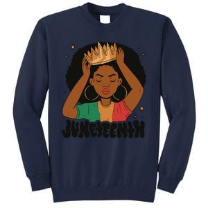 Juneteenth Queen Female Tall Sweatshirt