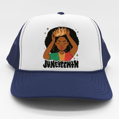 Juneteenth Queen Female Trucker Hat