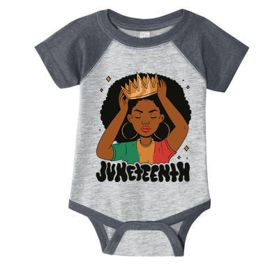 Juneteenth Queen Female Infant Baby Jersey Bodysuit