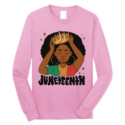 Juneteenth Queen Female Long Sleeve Shirt