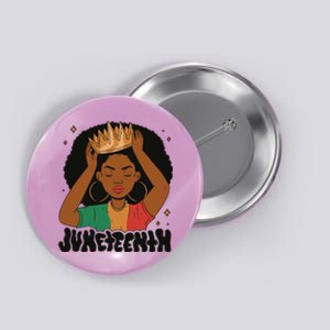 Juneteenth Queen Female Button