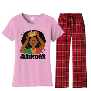 Juneteenth Queen Female Women's Flannel Pajama Set