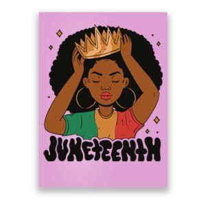 Juneteenth Queen Female Poster