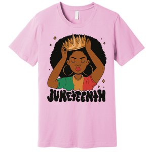 Juneteenth Queen Female Premium T-Shirt