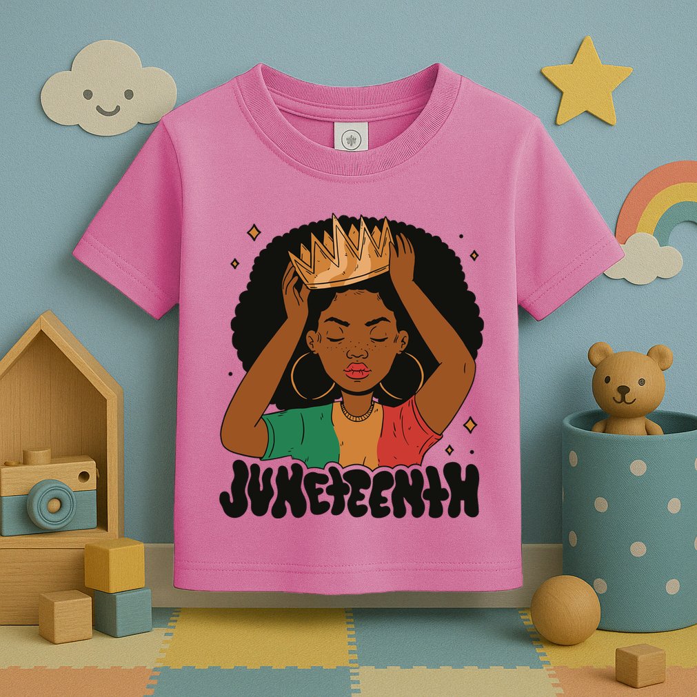 Juneteenth Queen Female Toddler T-Shirt