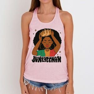 Juneteenth Queen Female Women's Knotted Racerback Tank