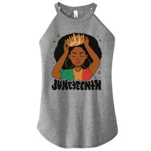 Juneteenth Queen Female Women's Perfect Tri Rocker Tank