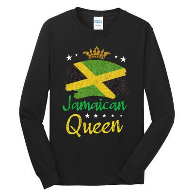 Jamaican Queen for a National Flag Design Jamaica Tall Long Sleeve T-Shirt