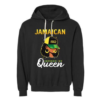 Jamaican Queen Independence Day 1962 Garment-Dyed Fleece Hoodie