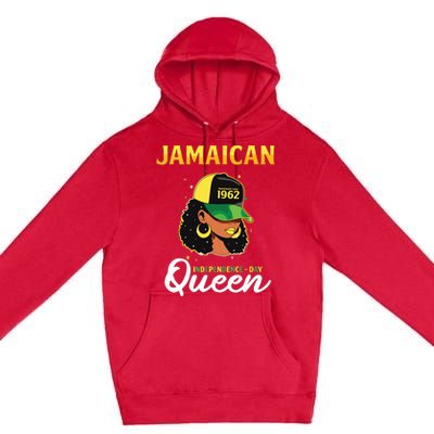 Jamaican Queen Independence Day 1962 Premium Pullover Hoodie