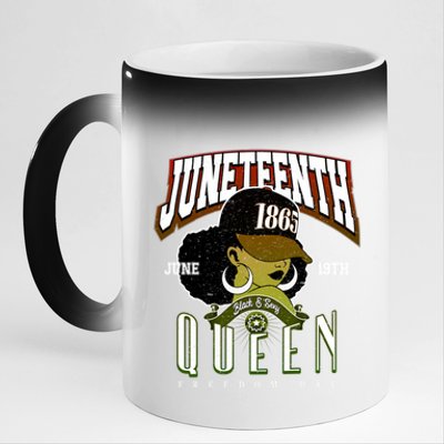 Junenth Remembrance 1865 Freedom Day Jubilee Day Gift 11oz Black Color Changing Mug