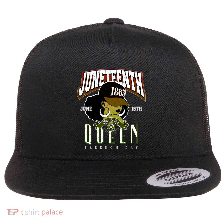 Junenth Remembrance 1865 Freedom Day Jubilee Day Gift Flat Bill Trucker Hat