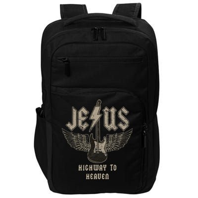 Jesus Rock And Roll Christian Music Worship Bible Verse Impact Tech Backpack