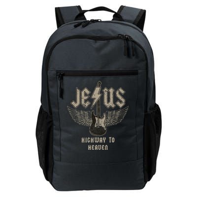 Jesus Rock And Roll Christian Music Worship Bible Verse Daily Commute Backpack