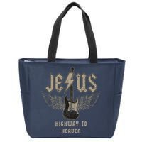 Jesus Rock And Roll Christian Music Worship Bible Verse Zip Tote Bag