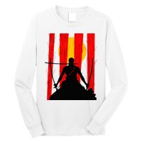 Japanese Retro Art Zoro Anime Long Sleeve Shirt