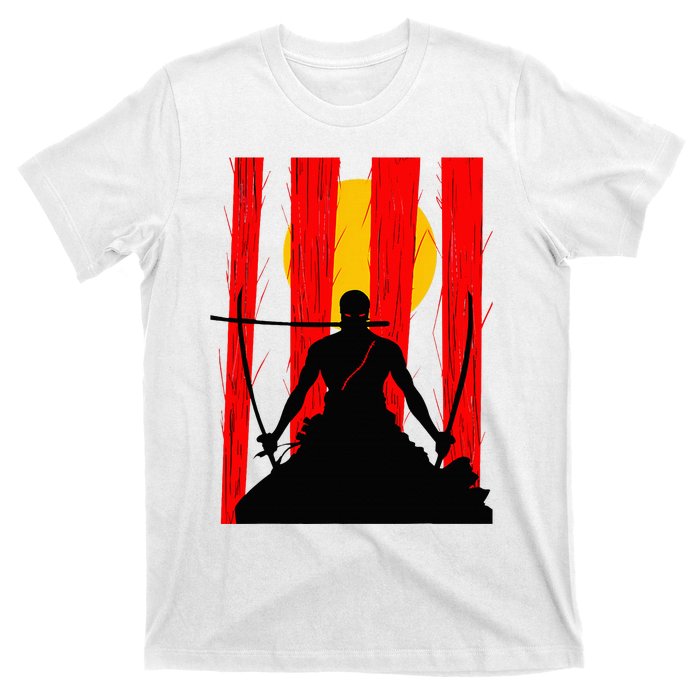 Japanese Retro Art Zoro Anime T-Shirt