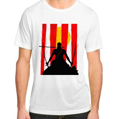 Japanese Retro Art Zoro Anime Adult ChromaSoft Performance T-Shirt