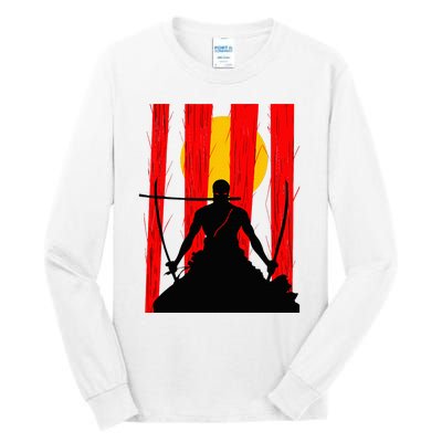 Japanese Retro Art Zoro Anime Tall Long Sleeve T-Shirt